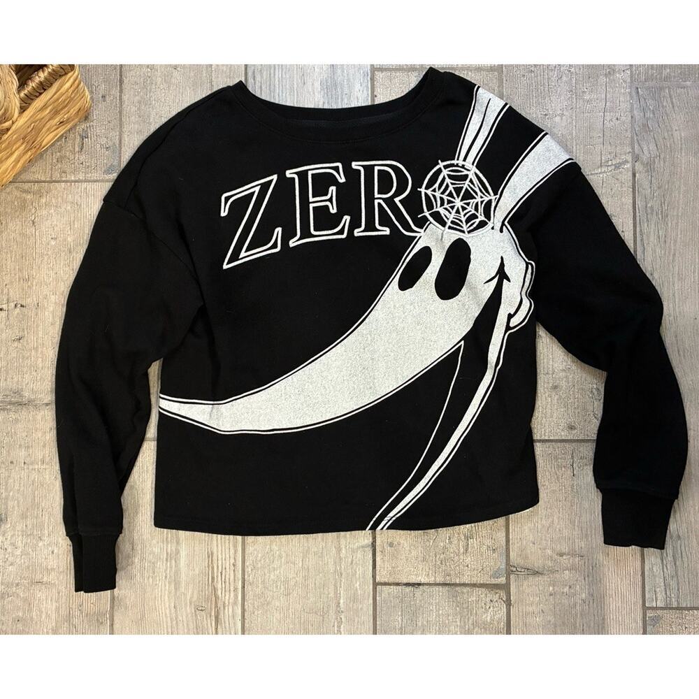 Disney Zero Nightmare Before Christmas Cropped Sweatshirt - Medium